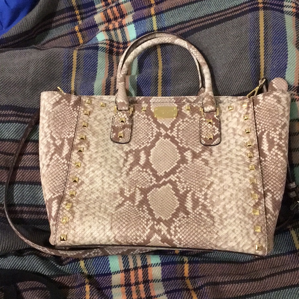 Mk studded satchel